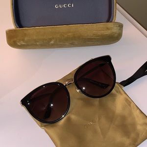 Gucci Oversized Cat-Eye Acetate Sunglasses